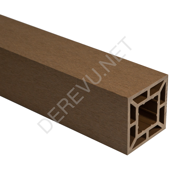 Столб из ДПК 3000*90*90мм. Teak