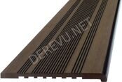 Ступень ДПК, полнотелая, 4000*345*24мм. Ecodeck. венге